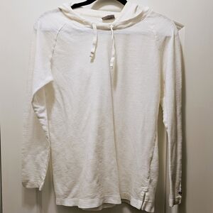 Columbia Women's Hooded White Pullover Top Sz M